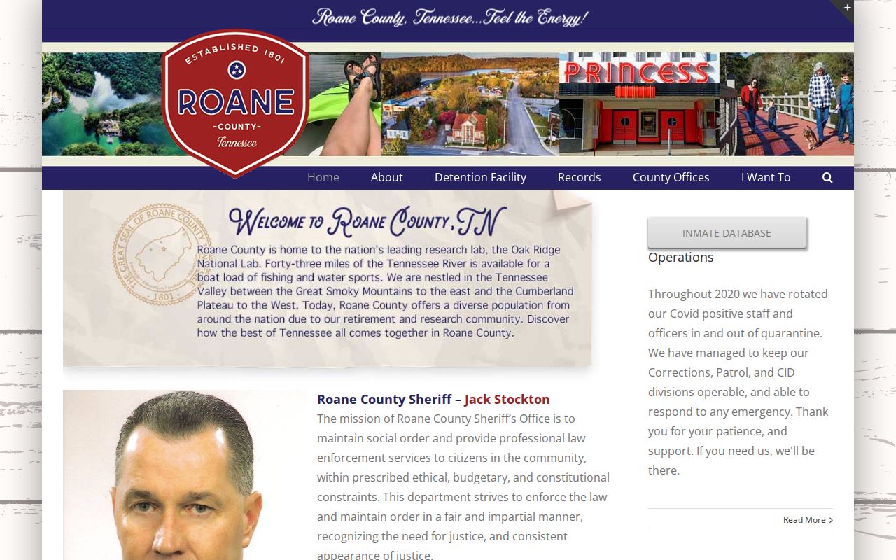 Roane County released inmates official Sheriff database handoff